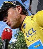 Kim Kirchen au dpart de la dixime tape du Tour de France 2008